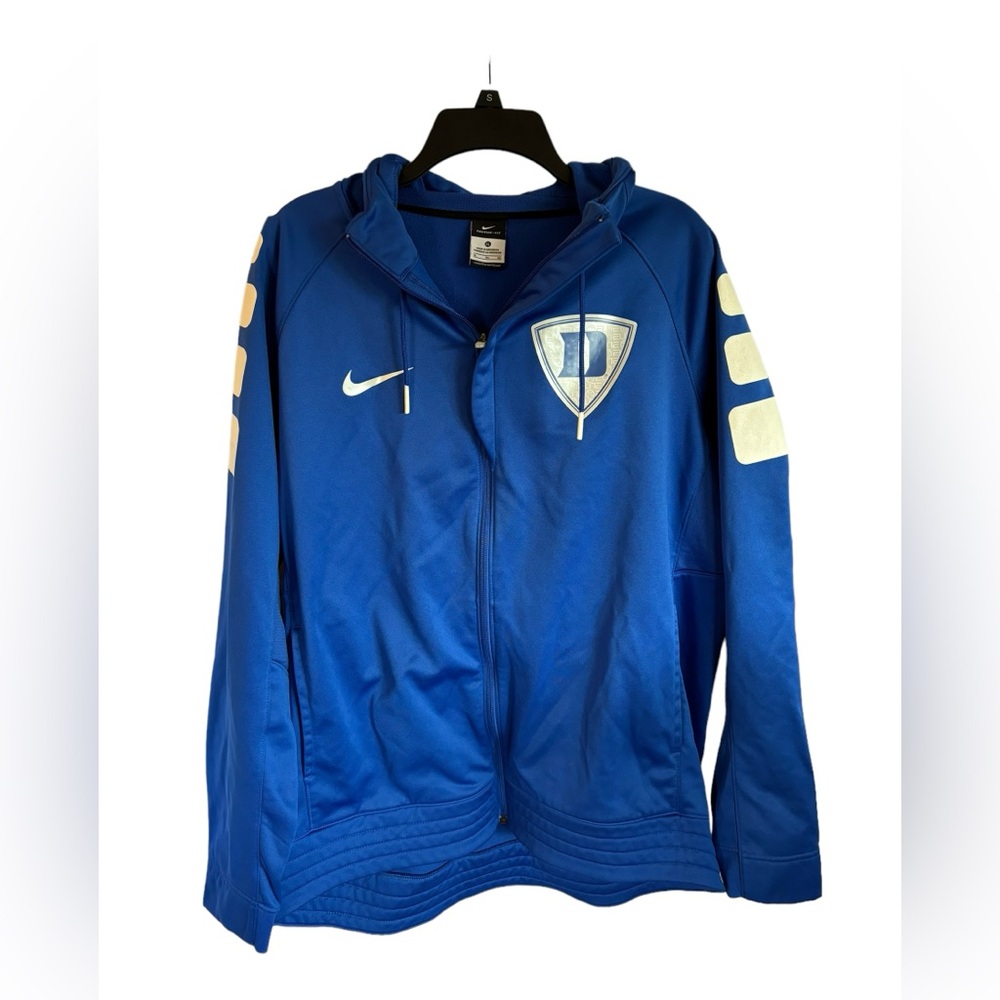 Nike Men’s Blue Therma-Fit Duke Full Zip Hooded Jacket Size XL‎